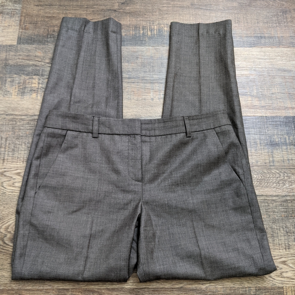 Judith & Charles 100% virgin wool trouser pants academia gray